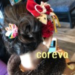 鳥栖の美容室　コレバで七五三ヘアセット　太宰府天満宮と水天宮にお参りへ　髪飾り手作り　でも高くなく安い