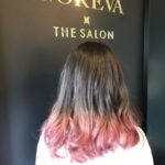 ピンクグラデーションカラー　コレバ　美容室　ブリーチ　鳥栖　駅近く　人気