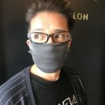 簡単切るだけマスク美容室コレバにてオーナー試着
